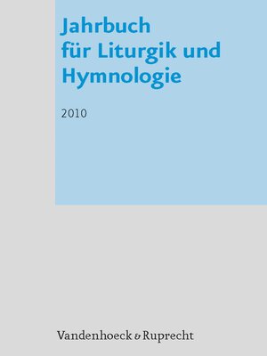 cover image of Jahrbuch für Liturgik und Hymnologie, 49. Band 2010